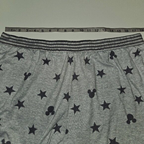 Disney Mickey Mouse 2-Pc Pajamas Lounge Set Top Pants Gray Stars Womens XXL READ - Picture 15 of 16